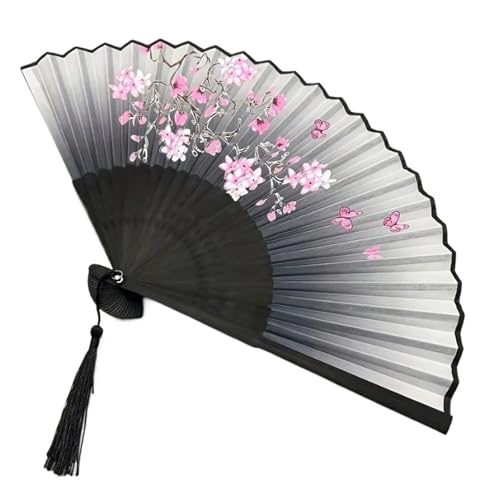 Ventilator 1 Vintage Blumen Kirschblüten Fächer Rosa & Lila Kunstwerk Leichter tragbarer Handfächer Hanfu Tanz Handventilator Ventilator 1 Vintage Blumen Kirschblüten Fächer Rosa & Lila Kunstwerk Leichter tragbarer Handfächer Hanfu Tanz Handventilator von ODJDNLKLWN