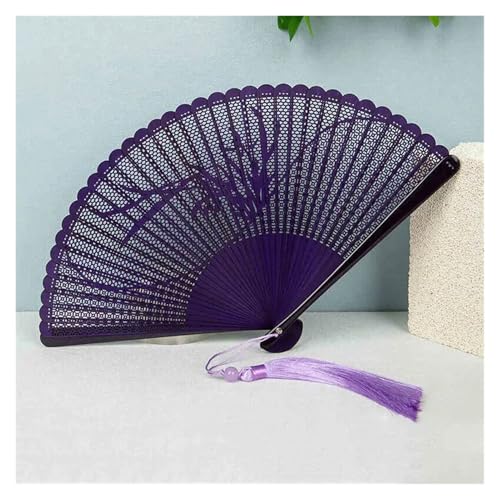 Ventilator 1PC Faltfächer ausgehöhlte Handtanz-Fans Party Favor Geschenke Frauen Foto-Requisite Werkzeug Kunsthandwerk Handventilator(1) von ODJDNLKLWN