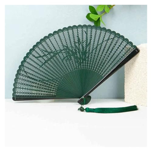 Ventilator 1PC Faltfächer ausgehöhlte Handtanz-Fans Party Favor Geschenke Frauen Foto-Requisite Werkzeug Kunsthandwerk Handventilator(2) von ODJDNLKLWN