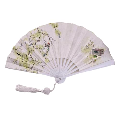 Ventilator Mit Quaste Art Craft Style Faltbarer Handfächer Tragbarer Faltfächer Hochzeitsfeier Foto Requisiten Gastgeschenke Handventilator(Style 24) von ODJDNLKLWN