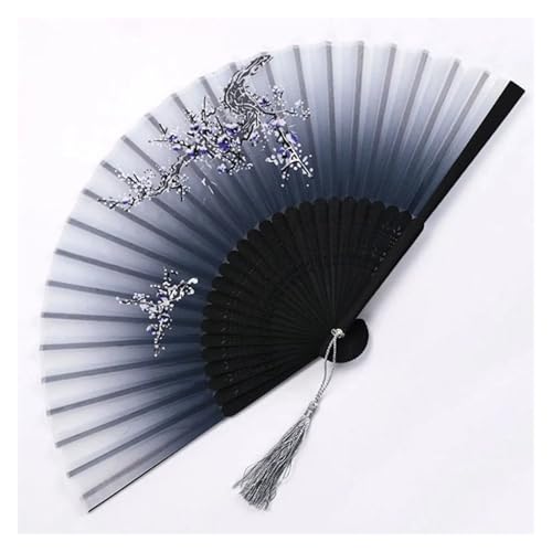 Ventilator Vintage Faltfächer Retro Hand Faltfächer Tanz Handfächer Home Dekoration Ornamente Handwerk Geschenk Fan Handventilator(H09) von ODJDNLKLWN