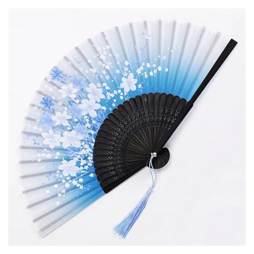 Ventilator Vintage Faltfächer Retro Hand Faltfächer Tanz Handfächer Home Dekoration Ornamente Handwerk Geschenk Fan Handventilator(H10) von ODJDNLKLWN