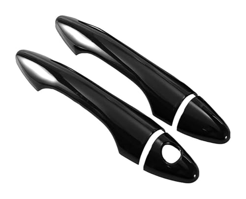 ODKISXS Auto-Außentürgriffe Für IX35 2009-2017 Einloch-Türgriff-Dekorationsschalen-Modifikation Kratzfestes Zubehör Autoschutz-Trimmschutz(2 Doors Bright Black) von ODKISXS