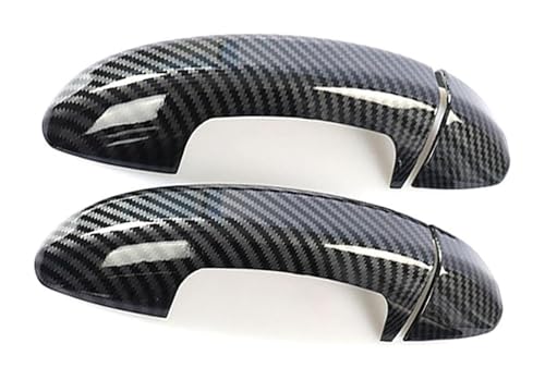 ODKISXS Auto-Außentürgriffe Für Magotan Holeless Türgriff Trim Anti-Scratch Bowl Zubehör Protector 2007-2016(Two-door Carbon Fiber) von ODKISXS