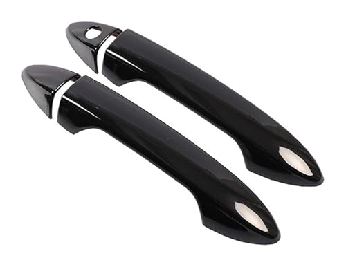 ODKISXS Auto-Außentürgriffe Für Pilot 2017-2021 Einloch-Türgriffabdeckung Kratzfestes Schutzzubehör Außenbecherverkleidung Dekorationsschutz(2 Doors Bright Black) von ODKISXS