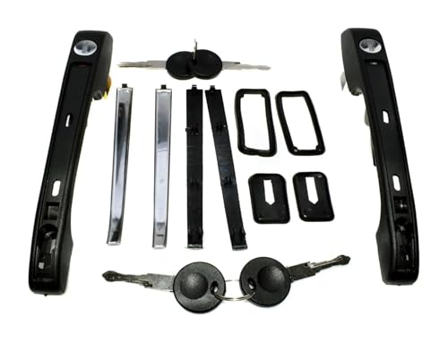 ODKISXS Auto-Außentürgriffe Für VW Für G&olf MK1 MK2 Für Jetaa Autotürgriffe Schloss W Schlüssel Außen Vorne Hinten Links Rechts 191837205A191837206A Seitengriff(Front Pair) von ODKISXS