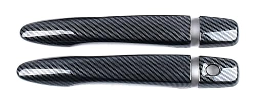 ODKISXS Auto-Außentürgriffe Für Xterra 2021-2024 Einloch-Türgriffabdeckung Schutzzubehör Außenbecherverkleidung Dekorationsschutz Kratzfest(2 Doors Carbon Fiber Pattern) von ODKISXS
