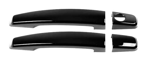 ODKISXS Auto-Außentürgriffe Für Zafira B Einloch-Türgriff-Zierrahmen Zubehör Außenmodifikationen Schutzabdeckung Schutz Kratzschutz Kompatibel Mit 2006–2015(2 Doors Bright Black) von ODKISXS