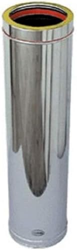 Thermobrico Doppelwandiges Rohr aus isoliertem Edelstahl für Schornsteine, 25 cm, verschiedene Größen (Ø100/150) von ODM