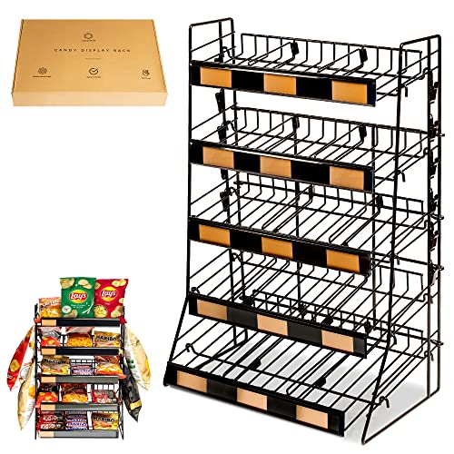 ODOXIA Regal für Süßigkeiten | Snack-Regal | Snackregal Für Die Theke | Organizer Für Süßigkeiten | Snack-Display & Chips-Regal Für Läden | Snack-Ständer Für Zuhause, Geschäfte, Büro Und Mehr von ODOXIA