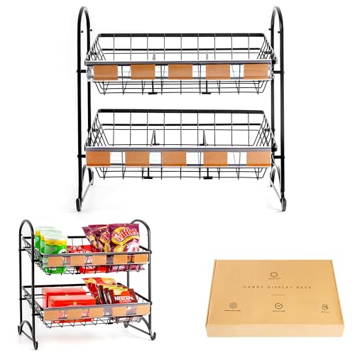 Regal für Süßigkeiten | Snack-Regal zum Aufstellen | Snackregal für die Theke | Display-Ständer für Süßwaren | Theken Snack-Ablage für Laden, Bar, Zuhause | Snack-Ablage für Süßes & Chips | Candy Rack Regal für Süßigkeiten | Snack-Regal zum Aufstellen | Snackregal für die Theke | Display-Ständer für Süßwaren | Theken Snack-Ablage für Laden, Bar, Zuhause | Snack-Ablage für Süßes & Chips | Candy Rack von ODOXIA