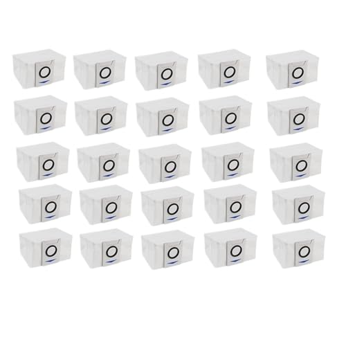 Kompatibel Mit Ecovacs Deebot X1 OMNI / T10 OMNI / T20 OMNI. Roboter-Staubsauger-Staubbeutel-Zubehör, Mülleimer, Müllbeutel, Vakuumbeutel(25pcs) von ODYNOWKFG