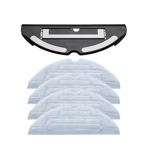 Kompatibel Mit Roborock S7. Elektronisch Gesteuerter Wassertank, Wischtuchinstallation, Staubbox, Ersatzteile, Staubsaugerzubehör(Black Tray 4 mop) von ODYNOWKFG