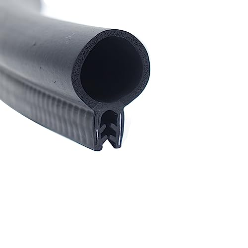 U-Kanal-Kantenverkleidung, Gummidichtungsstreifen, Streifen mit oberer Blase, 9,1 m, schwarze Autotürdichtung, Dichtungsstreifen for Autos, Boote, LKWs, Höhe x Breite, 40 mm x 23 mm (Size : 45mm x 10 von ODYO