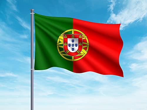 OEDIM Flagge Portugal | 150 x 85 cm | verstärkt und vernäht | Flagge mit 2 Metallösen von Oedim