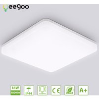 LED Deckenleuchte Bad, 18W 1800LM (150W Glühbirne Ersatz), Oeegoo IP44 Deckenlampe Bürodeckenleuchte, Flimmerfreie Badleuchte für Wohnzimmer von OEEGOO