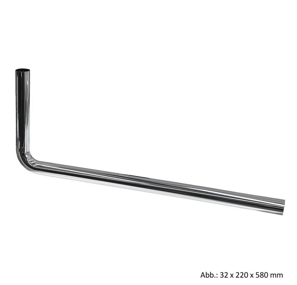 OEG GmbH Ablaufgarnitur MS-Abgangsrohr 90° gebogen, 32 x 220 x 580 mm, chrom OEG GmbH Ablaufgarnitur MS-Abgangsrohr 90° gebogen, 32 x 220 x 580 mm, chrom von OEG GmbH
