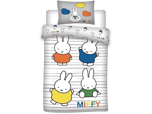 Miffy Minnie Maus Baby Größe Bettbezug + Kissenbezug 8976 [Parallel Import] von OEKO-TEX