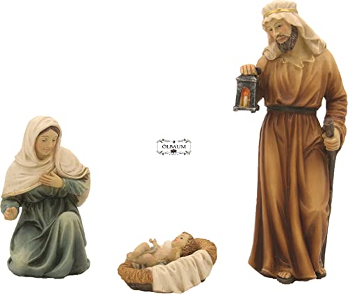 ÖLBAUM Orientalisches Weihnachts-Figuren-Set, Maria, Josef und Jesukind in 8 cm F Größe, 3-TLG. von ÖLBAUM