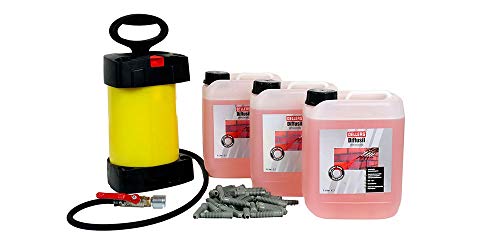 OELLERS Horizontalsperre Set – 3x5L Diffusil Injektionsmittel + Pumpe & 30 Injektionspacker – schnelle Mauerwerk-Trockenlegung mit Niederdruckverfahren bei aufsteigender Feuchtigkeit von OELLERS