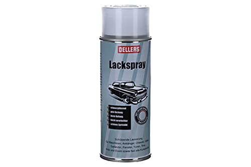 OELLERS Lackspray, 400 ml Spraydose, schwarz glänzend, Sprühlack, Spray, Alkydharzlack von OELLERS