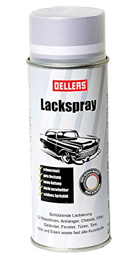 OELLERS Lackspray, 400 ml, schwarz matt, Spraydose, Sprühlack Spray, Alkydharzlack von OELLERS