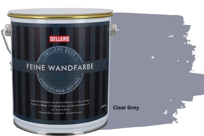 OELLERS Wandfarbe Premium, Feine Wandfarbe, 2,5 Liter Matt von OELLERS
