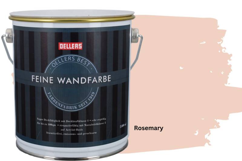 OELLERS Wandfarbe Premium, Feine Wandfarbe, 2,5 Liter Matt von OELLERS