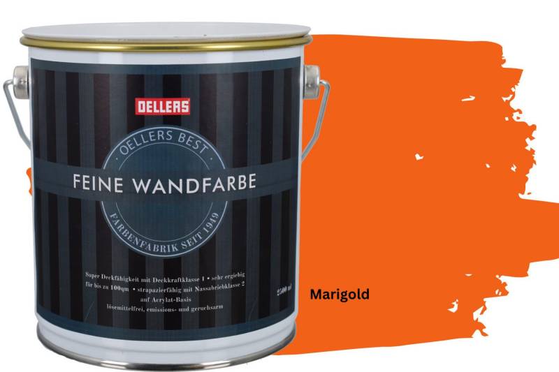 OELLERS Wandfarbe Premium, Feine Wandfarbe, 2,5 Liter Matt von OELLERS