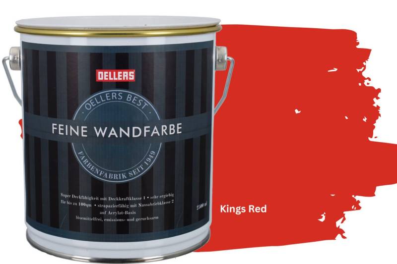 OELLERS Wandfarbe Premium, Feine Wandfarbe, 2,5 Liter Matt von OELLERS