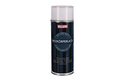 OELLERS Premium Heizkörperlack Sprühlack, 400 ml, RAL 1015 Hellelfenbein, hochgradig schlag - und kratzfest, beste Ergebnisse für exclusive Oberflächen von OELLERS