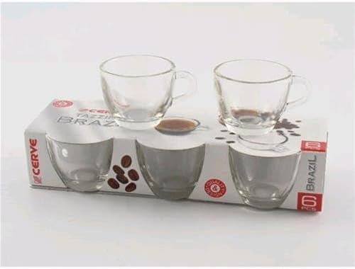OEM SYSTEMS Set 6 Tazze Tazzine Da Caffe in Vetro von OEM SYSTEMS