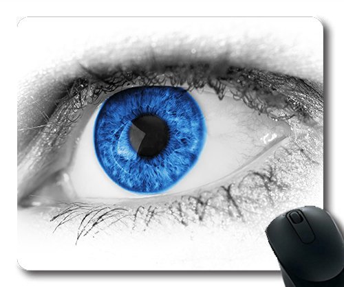 (Precision Lock Edge Mouse Pad) Abstract Beautiful Beauty Blue Close Close-up Gaming Mouse Pad Mouse Mat for Mac or Computer von OEM