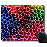 (Precision Lock Edge Mouse Pad) Abstract Circles Close-up View Colorful Colourful Gaming Mouse Pad Mouse Mat for Mac or Computer von OEM