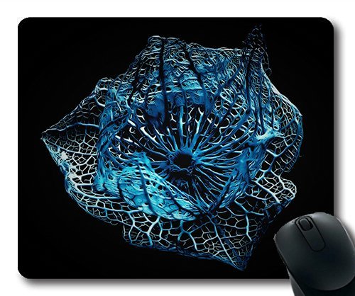 (Precision Lock Edge Mouse Pad) Blue Pflanzenrest Isolated Frame Abstract Art Gaming Mouse Pad Mouse Mat for Mac or Computer von OEM