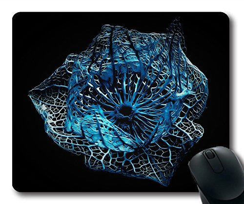 (Precision Lock Edge Mouse pad) Blue Pflanzenrest Isolated Frame Abstract Art Gaming Mouse pad Mouse mat for mac or Computer von YENDOSTEEN