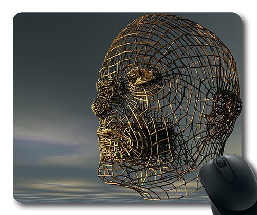 (Precision Lock Edge Mouse Pad) Head Human Head Half Profile Portrait Side View Gaming Mouse Pad Mouse Mat for Mac or Computer von OEM