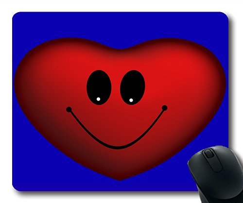 (Precision Lock Edge Mouse Pad) Heart Love Smile Smilie Valentine's Day Gaming Mouse Pad Mouse Mat for Mac or Computer von OEM