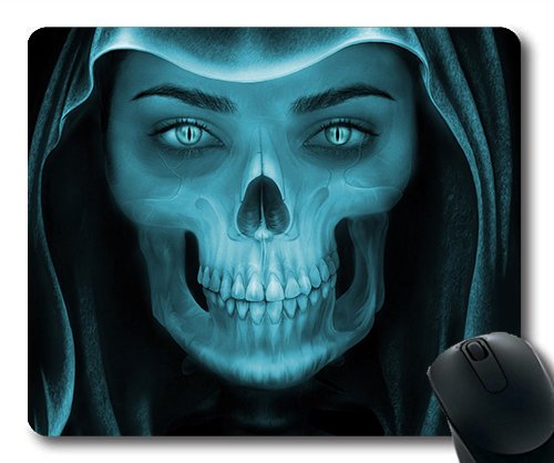 (Precision Lock Edge Mouse Pad) Skull Art Demon Abstract The Eyes Gaming Mouse Pad Mouse Mat for Mac or Computer von OEM