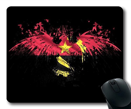 (genaue - Kante - Mousepad) Adler Angola Flagge Flügel Schild Zeichen Gaming - Maus der Mac - Oder der Computer Mouse Pad. von OEM