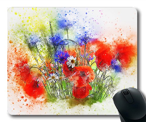 (genaue - Kante - Mousepad) Blumen - Strauß Künstlerischer Art 20 Gaming - Maus mit Abstrakten. Mac - Oder der Computer Mouse Pad. von OEM