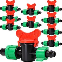 Absperrhahn Kugelhahn Steckverbinder Außengewinde Tropfschläuche Bewässerung x10 Absperrhahn Kugelhahn Steckverbinder Außengewinde Tropfschläuche Bewässerung x10 von OEM