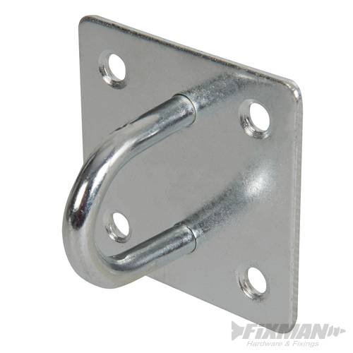 OEM Augplatte 50x50mm galvanisiert verzinkt, verzinkter Stahl, Zink, 100%, Haken, Wandmontage, minimalistisch, Werkzeug, Wand von OEM