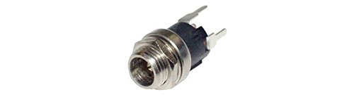 OEM DC Einbaubuchse mit Schaltkontakt 5,5 x 2,1mm, Steckdose, Silber, Kunststoff, Metall von OEM