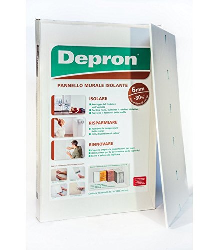 Depron, Isolierpaneel, 80 x 125 cm, Stärke: 6 mm, Packung mit 20 Platten von depron