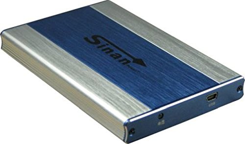 Externes SATA Festplatten Gehäuse USB 2.0 blau/silber 6,4cm (2,5") von OEM