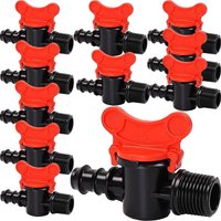 Kugelhahn 1/2 16mm mit Außengewinde Tropfschlauch Absperrhahn Bewässerung 10x' Kugelhahn 1/2 16mm mit Außengewinde Tropfschlauch Absperrhahn Bewässerung 10x' von OEM