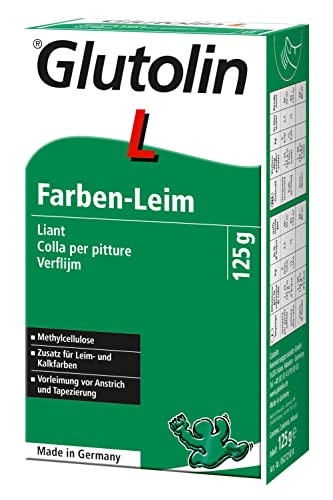 Leim pulverisiert für Latexfarben Glutolin L 125Gr von Promotion & Beyond