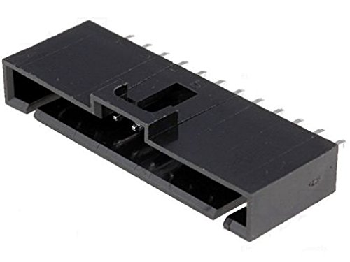 Pinheader Stiftleisten mit Rastnase THT Raster 2,54mm 12-polig gerade 10 Stück von OEM