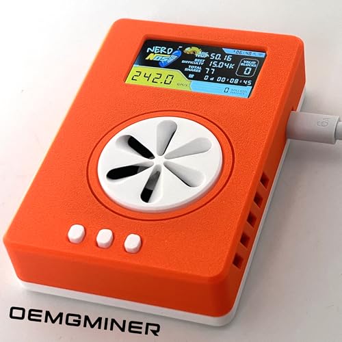 NerdMiner Nerdnos One - 200GH/s 8W Bitcoin Asic Miner Win 3.125 BTC Solo Lottery Miner mit geringem Stromverbrauch WiFi-Verbindung mit USB-C-Kabel NerdMiner Nerdnos One - 200GH/s 8W Bitcoin Asic Miner Win 3.125 BTC Solo Lottery Miner mit geringem Stromverbrauch WiFi-Verbindung mit USB-C-Kabel von OEMGMINER
